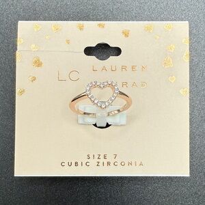 🚨3 for $16🚨 LC LAUREN CONRAD - Rose Gold Tone Heart Ring